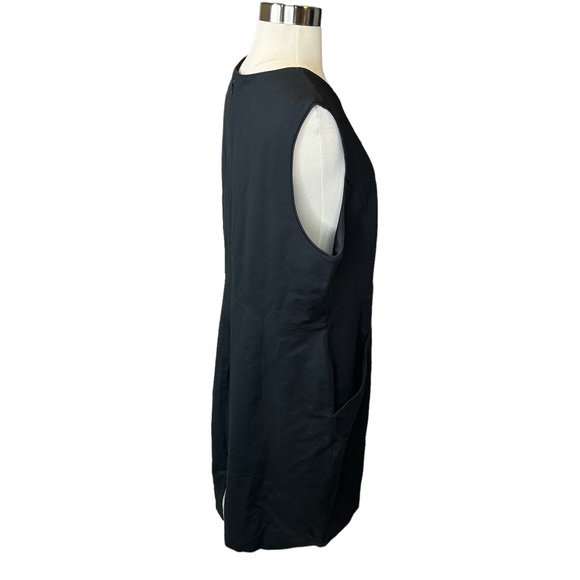 Lands End Dress Womens Skull Sleeveless Stretch Midi Skater Pockets Black 18T - Picture 8 of 10